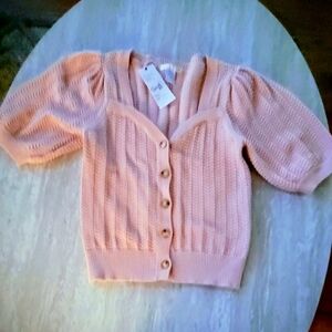 Design History Blush Cardigan Sweater